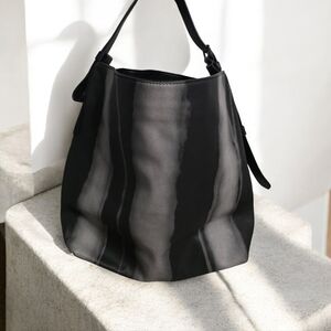 Urban Expressions Black and Gray Hobo Bag